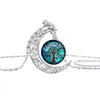 Hollow Moon Pendant Halsband Vintage Tree of Life Halsband Fashion Jewelry Accessories