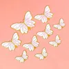 Festive Supplies Happy Birthday Sequin Butterfly Cake Topper For Princess Girl Party Decorative Butterflies Decoration