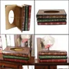 Tissue Boxes Napkins Creative Europe Rec Napkin Paper Retro Style Book Box Luxurious Holder Ring Storage Table Decorati Packing2010 Dh3Hp