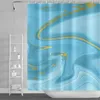 Shower Curtains Marble for Bathroom Ink Texture Luxury Art Polyester Fabric Washable Waterproof Bathtud Home With Hooks 220922