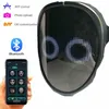 Maschere per feste Bluetooth RGB Light Up Maschera LED Fai da te Immagine Animazione Testo Halloween Costume di carnevale di Natale Gioco Deco per bambini REGALO 220921