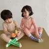 Pajamas Milancel Autumn Kids Cotton Sleepwear Long Sleeve Tees and Pants 2pcs الأولاد غير الرسميين الفتيات الفتيات 220922