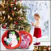 Decoração de festa Os enfeites de árvore de natal 23,6 polegadas ao ar livre PVC inflável decorada Ball nt Ba Drop Deliver