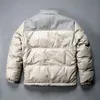 Sport Sheepskin Heth Men Down Parkas 400G White Duck Down Stand Mankiet kołnierzy