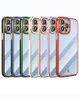 6D-Beschichtung, weiche, stoßfeste TPU-Hüllen für iPhone 15 14 Pro MAX 13 12 Mini 11 XR XS 8 7 6 Plus Hybrid Hit Color Chromed Metallic Fine Hole Camera Lens Protector Phone Cover