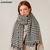 Scarves Designer anblet antumn Winter Women Drivf Houndstooth Warm Cashmere Schawves Shawls Luxury Brand Bandana Pashmina 220922