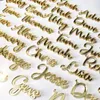 Dekoracje świąteczne 20pc spersonalizowane grawerowane nazwa ślubna Karty Niestandardowe przyjęcie urodzin