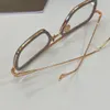 ヴィンテージデザイナーガラスファッションサングラスフレーム女性のためのディスジンガー眼鏡メンメンズフレーム金属放射透明レンズが付いています