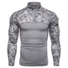 Herrtr￶jor Taktisk kamouflage atletiska t-shirts L￥ng￤rmad m￤n Milit￤rkl￤der Combat Shirt Assault Army Costume 220922