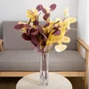 装飾的な花偽の枝長い枝矢印葉人工ユーカリ植物シルクテーブル花瓶装飾ガーデンホームパーティーウェディング