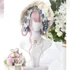 Party Supplies Cosplay Mix 67 cm Långt lockigt hår lugg lolita rosa blå ombre Japan söt jul halloween syntetisk peruk lock
