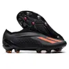 Chaussures de football pour hommes X SPEEDPORTAL FG Crampons Semelle de placage Bottes de football en tricot Sol ferme Cuir souple Confortable Scarpe Calcio