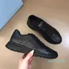 Baskets à lacets pour hommes Re-Nylon Gabardine Tissu Chaussures plates Noir Blanc Baskets Top Qualité Mesh Nylon Casual Runner Shoe