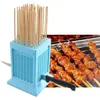 BBQ Tools Accessories Meat Skewer Maker Wear String Lamb s Machine 49 Holes Tofu Grill Barbecue 220921