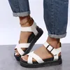 Sandalen 2022Open Toe Flatform Wedges Schuhe Frau Sommer Strand Sexy Frauen Plus Größe PU Leder Alias