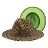 Basker fedora kvinnor hattar leopard rött lapptäcke för män hip hop street vintage mönster hatt sombreros de mujer