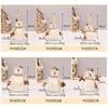 Christmas Decorations 605026cm Decoration for Home Short Plush Printe Snowman Doll Shopping Mall el Window Tree Ornaments 220921