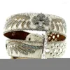 Cinture Unisex Crine di cavallo Ragazza Derma Man Strass Designer di lusso Cintura da donna in vera pelle Cinturino con cinturino in diamanti artificiali