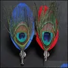 Pins Brooches Men Suit Peacock Feather Brooches Pin Originality Manual Necktie Pins Personality Classic Jewelry Cor 3 2 Dhseller2010 Dhwop