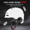 Caschi da ciclismo Casco da bicicletta ultraleggero Casco da bici ricaricabile con luce a LED Casco da ciclismo modellato integralmente Casco da bici da strada per sport Cappello sicuro T220921