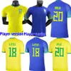 Versão do jogador 2022 camisa de futebol Camiseta de futbol PAQUETA BRASILS NERES COUTINHO camisa de futebol JESUS MARCELO CASEMIRO brasil 22 23 maillots futebol