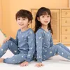 Pajamas Baby Kids Sets Cotton Boys Sleepwear Suit Autumn Girls Long Sleeve Pijamas Tops Pants 2pcs Children Clothing 220922