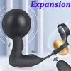 Vibrators draadloze afstandsbediening enorme opblaasbare prostaat massagerij spot stimulatie mannelijke anale buplug vibrator sex speelgoed voor mannen homo