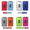 Magliette da esterno 12 pezzi Pinnies da calcio per adulti 2 colori Maglie da squadra di calcio ad asciugatura rapida Gilet da allenamento sportivo giovanile 220922