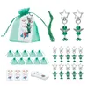 Christmas Decorations 20pcsset Creative Bell Angel Star Buckle Christmas Tree Ornaments Xmas Pendant For Kids Gift Bag Set Christmas Year Decor 220921