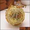 Party Decoration Christmas Tree Balls Rhinestone Glitter Baubles Ball Xmas Ornament Kerst Ozdoby Swiateczne 8cm Drop Delivery Bdebag DH9DG