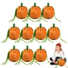 Gift Wrap 10 Pcs Pumpkin Bags Little Hallowee With Drawstring Thanksgiving Candy For Goodies Snacks 220921