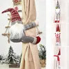 Kerst decoraties Santa Claus Elk Curtain Buckle Doll Ornament Merry Decoration for Home Xmas Gifts Navidad Jaar 2023 220921