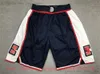 Klasyczne retro Leonard Basketball George Shorts Just Don Pocket Jackson Short Hip Pop Pant with Pockets Zipper Sweatpants Kennard