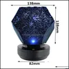 Party Decoration Fun With Starry Projector Lamp Monochrome Blue Rotating Romantic Light Night Dream Costume Year G1G2 Drop Bdesports Dhki5