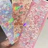 Gift Wrap INS Cute Laser Bear Love Planet Sticker DIY Scrapbooking Journal Collage Mobile Diary Happy Planner Decoration