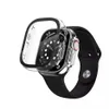 Verre de protection 360 et étui Deux en un étui iwatch en plastique acrylique pour montre Apple iwatch S8 Ultra 49mm étuis noirs transparents avec boîte de vente au détail