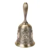 Kerstdecoraties Kerk klaslokaal bar Bar El Vintage Bell Hand Call Bell Gold Multifunctionele Bells voor Craft Wedding Decoratie 220921