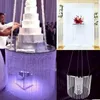 Party Supplies 220 CM Luxury Fashion Welcome Door Arch Flower Background Crystal Cake Stand Stainless Steel Dessert Table For Feast Food