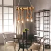 Pendant Lamps Vintage Country Rope Lights 3/8 Heads E27 Bulb Creative Hanging Lamp For Bedroom Dining Room Kitchen Light Fixtures