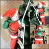Party Decoration Christmas Santa Claus Climb Climbing Stair Ladder Rope Tree Door Hanging Festival Supplies Decorationsparty D Bdebag Dhttv