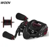 WOEN carbon wheel TS3000 Baitcasting Reels double line cup Luya boat fishing reel 8kg magnetic brake