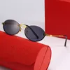 occhiali carti Occhiali da sole alla moda in metallo ovale con montatura in oro Fashion ins net red stessi uomini e donne tempo libero turismo driver anti UV Designer vintage occhiali da vista all'ingrosso