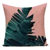 Kussen tropische planten bladeren geprinte kussens deksel polyester palmblad bank bank stoel home decor kussensloop