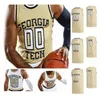 Sj NCAA College Georgia Tech Yellow Jackets Maillot de basket-ball 23 Asanti Price 24 Jehloni James 3 Evan Cole 34 Niko Broadway cousu sur mesure