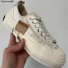 XVESSELS / VESSEL même Jianhao's Wu White Low Top surélevé des chaussures de toile à semelles épaisses Vulcanisés pour hommes et femmes à moitié traînée Chaussures de mendiants 2862