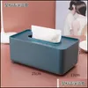 Tissue Boxes Napkins Safe Nice Wood Square Box Nordic Napkin Holder Baby Wipes Rolling Toilet Black Car Servilletero By50T Yydhhome Dheym