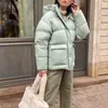 Abrigos de trinchera para mujer ZELI Invierno Forro de algodón con capucha Parkas acolchadas Mujeres 2022 Espesado Cálido Puffer Chaqueta Mujer Abrigo suelto