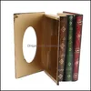 Tissue Boxes Napkins Creative Europe Rec Napkin Paper Retro Style Book Box Luxurious Holder Ring Storage Table Decorati Packing2010 Dh3Hp