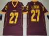 Jerseys de futebol da NCAA College 94 Adrian Clayborn 22 Doug Flutie 27 Antonio Brown 16 C.J Beathard 7 Collin Klein 8 Kirk Cousins ​​14 Brian Lewerke 24 Le'Veon Bell Jersey