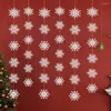 Décorations de Noël 36 pcs de neige et 6pcs 1,5 m cordes en forme de flocons de neige Garales du papier de fête pour les vacances